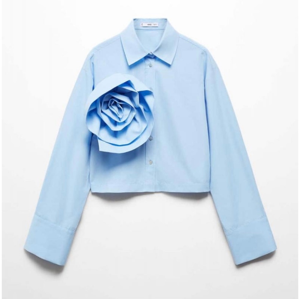 MANGO. Shirt with flower